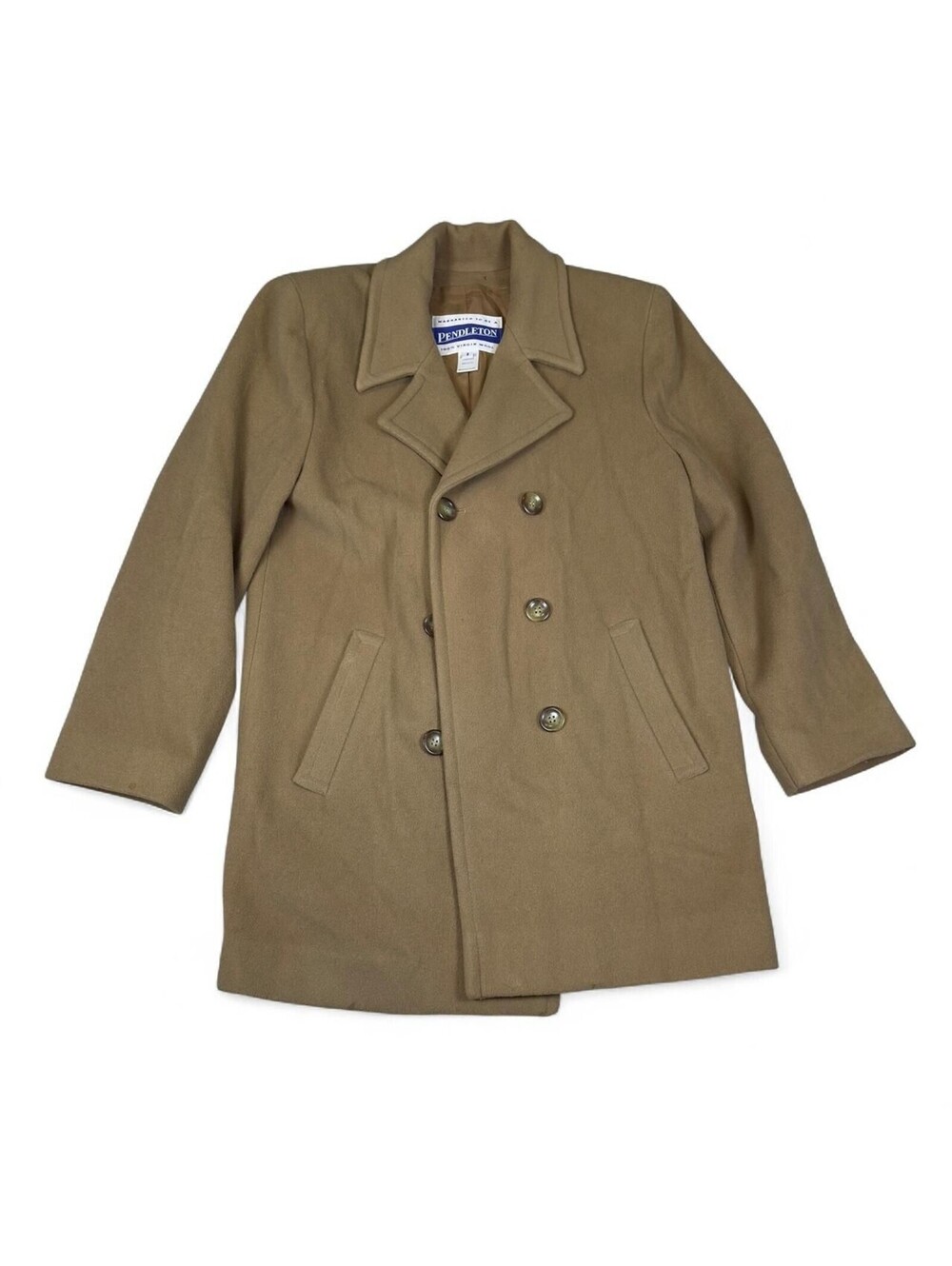 Vintage Pendleton Peacoat Womens 8 Brown Wool Classic